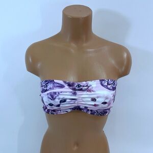 Cat lady bandeau swimsuit bikini top